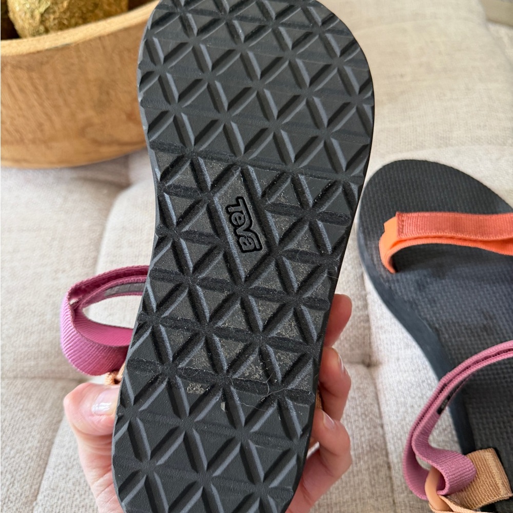 Teva Women's Metallic Strappy Sport Sandal in Pink, Rust & Black - Picture 5 of 7